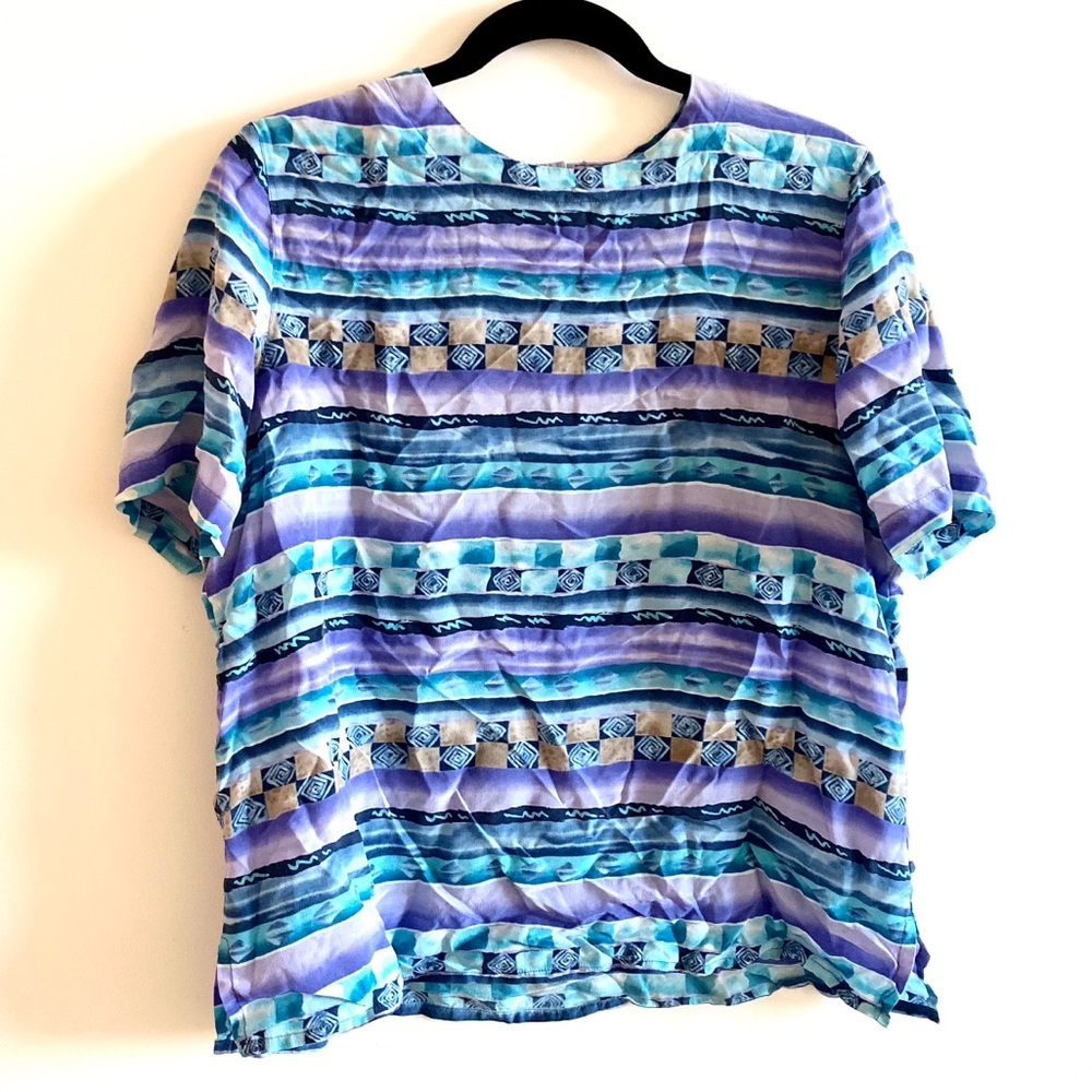 Alfred Dunner Retro 80s Printed Shirt